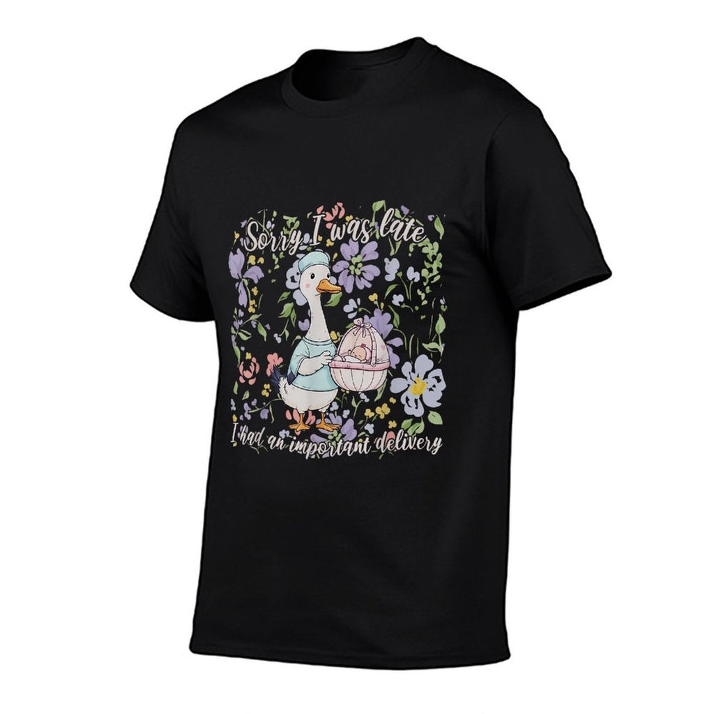 Mother Baby Nurse Silly Goose MBU NICU Postpartum Nursing  Slim-fit Cut T-Shirt