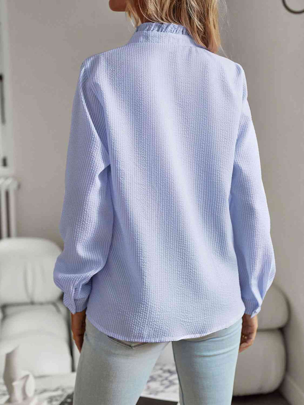 Ruffle Trim Shirt – Stylish Women's Fashion Top