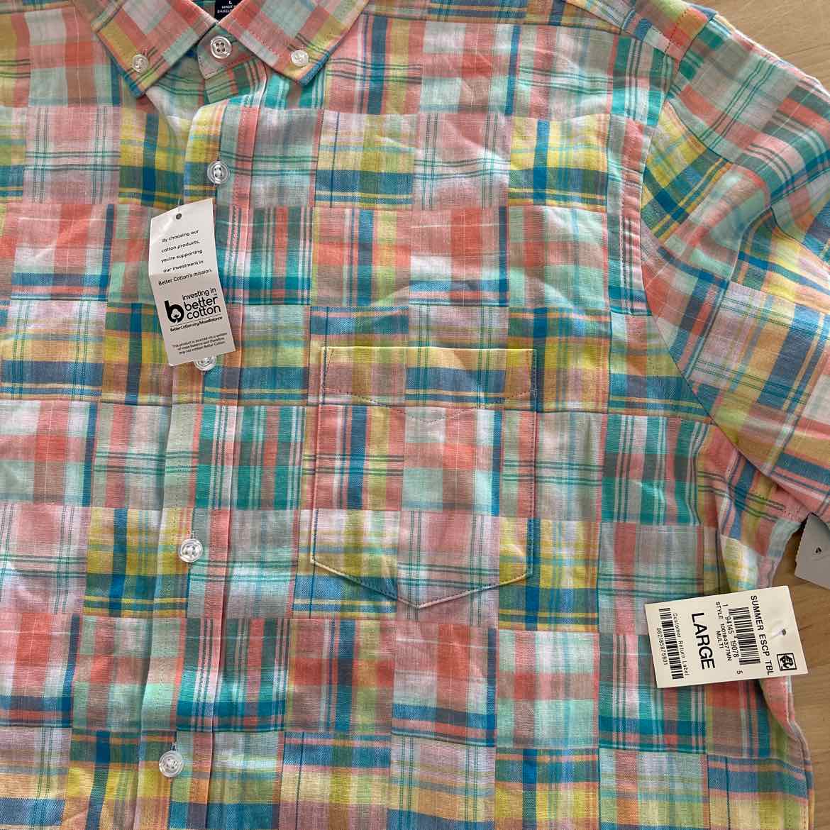 Club Room Mens Colorful Button up Shirt