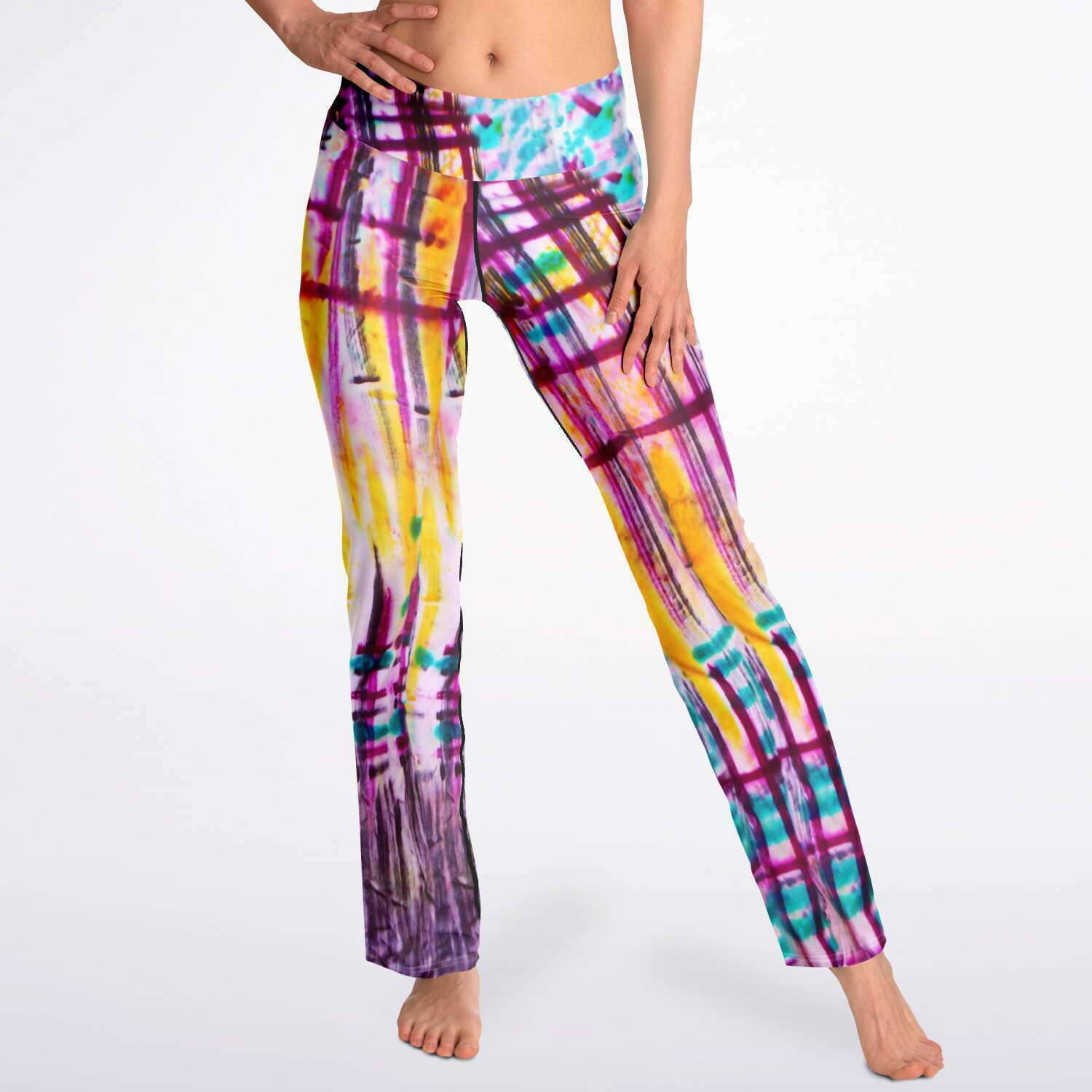 Basquiat High Waist Flare