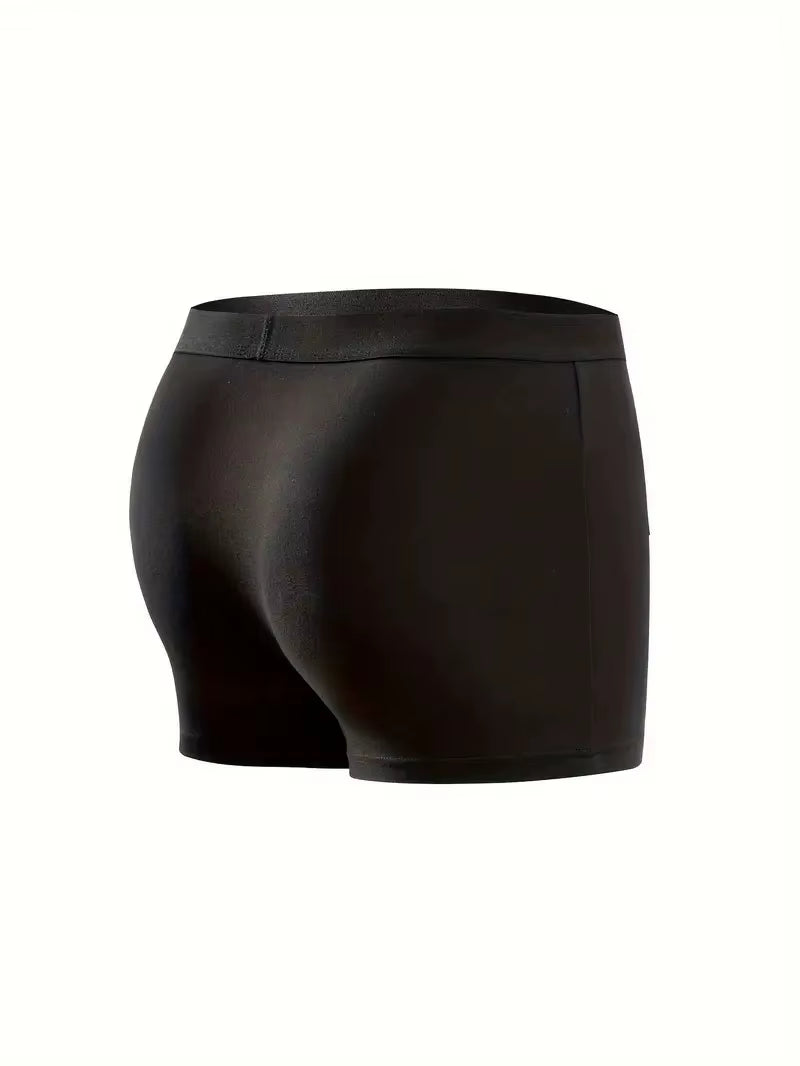 10PCS Men'S Underwear Black Color Men Underpant High Stretch Boxer Shorts Sexy Men Panties plus Size L-4XL Breathable Men Boxer