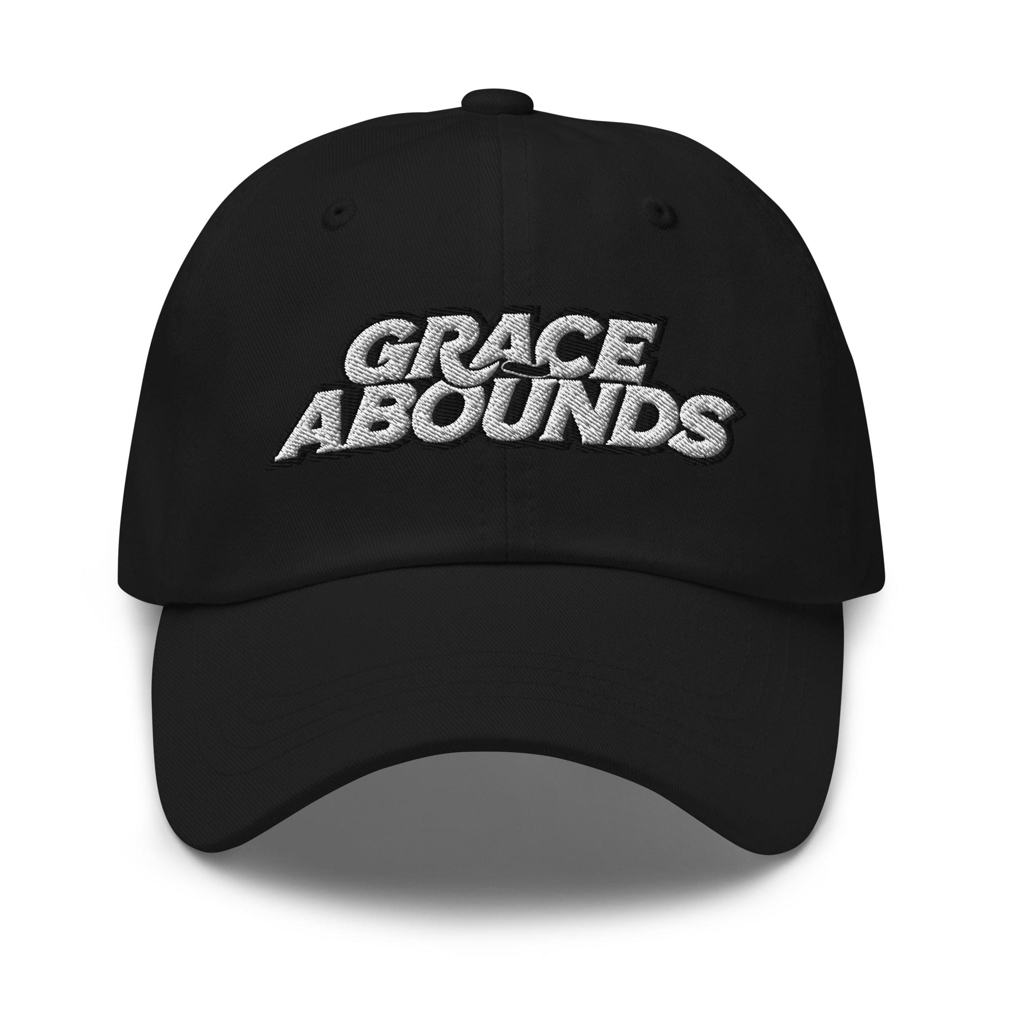 Embroidered Adjustable Baseball Cap - Grace Abounds - F/b