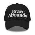 Embroidered Adjustable Baseball Cap - Grace Abounds - F/b