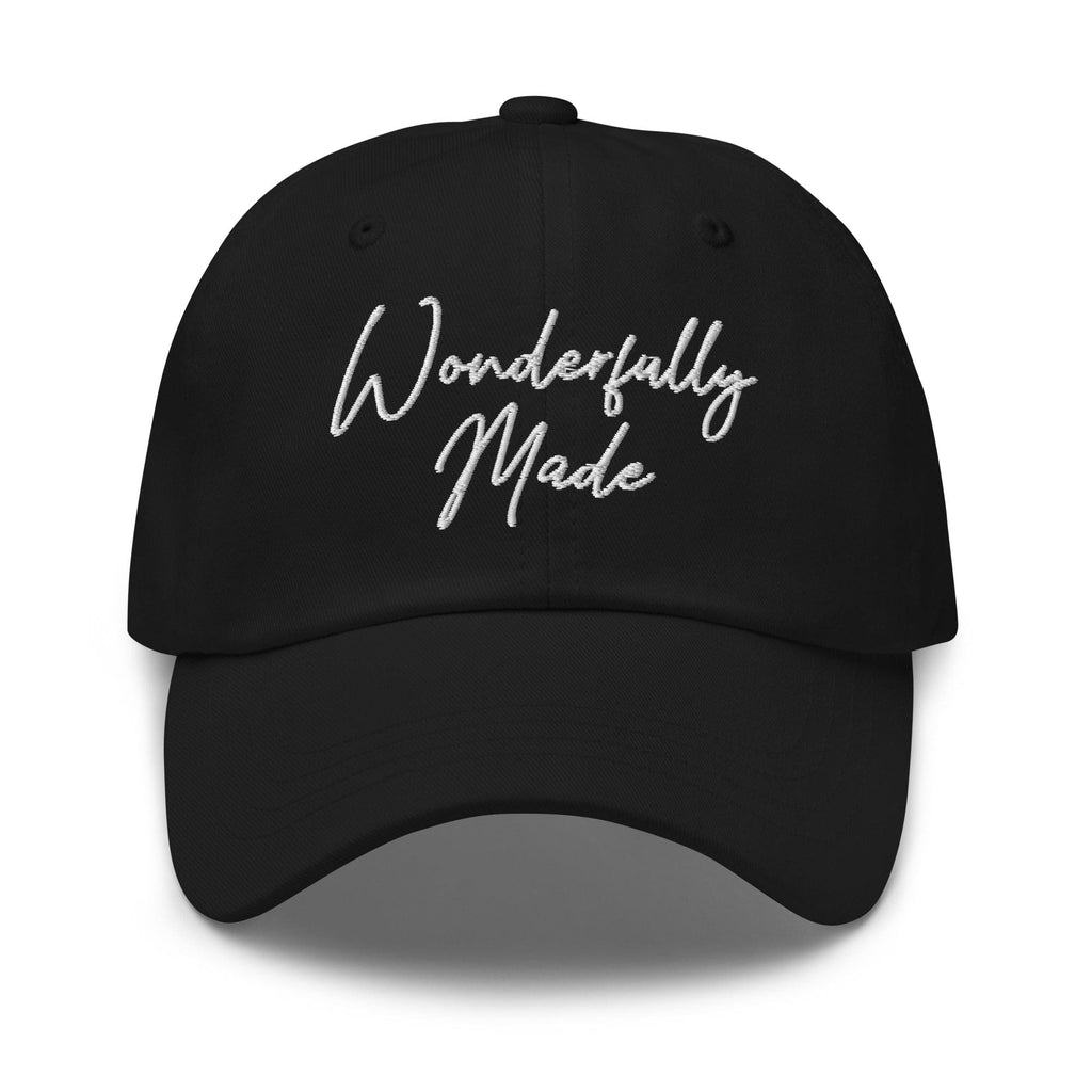 Embroidered Adjustable Baseball Cap - Wonderfully Made - F/b