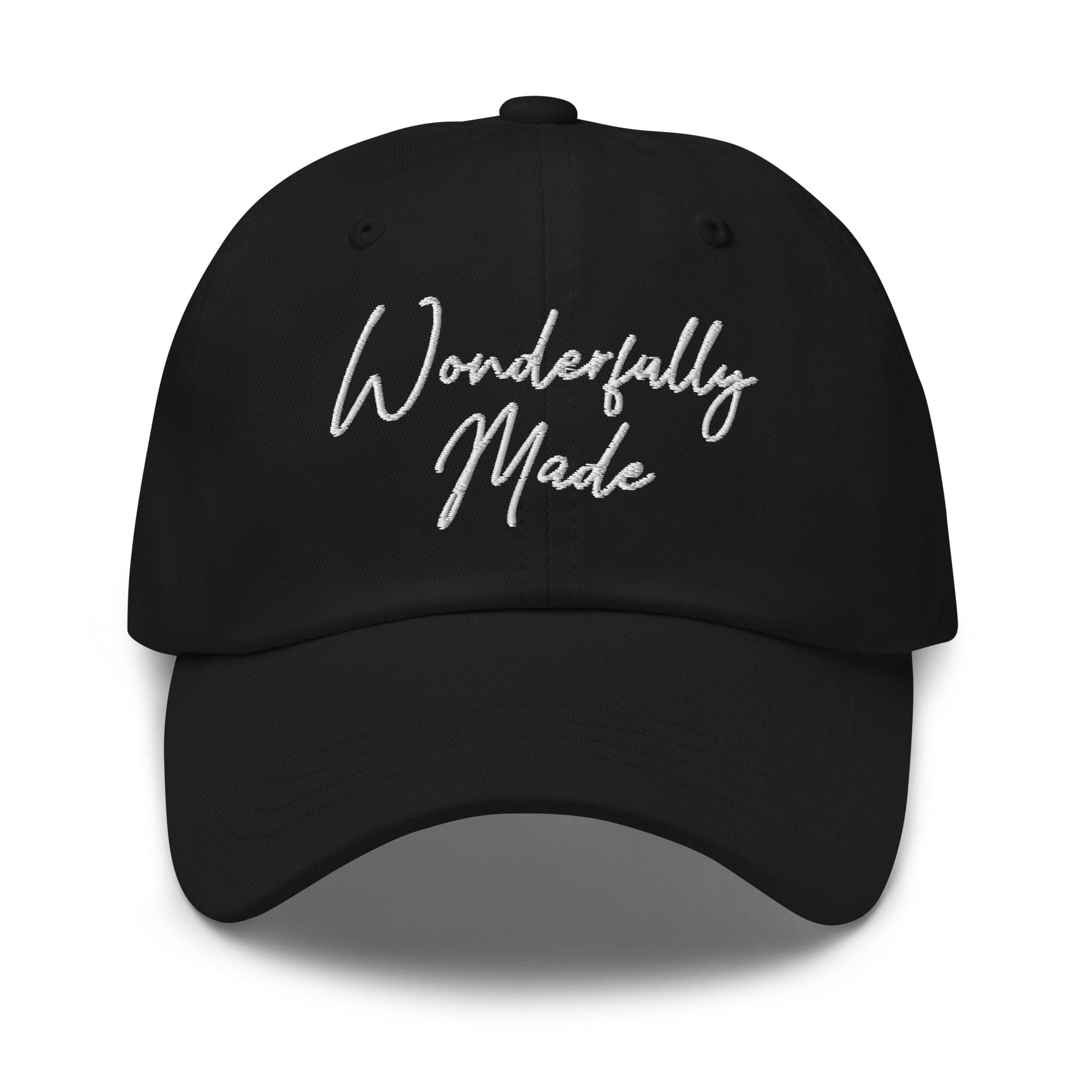 Embroidered Adjustable Baseball Cap - Wonderfully Made - F/b