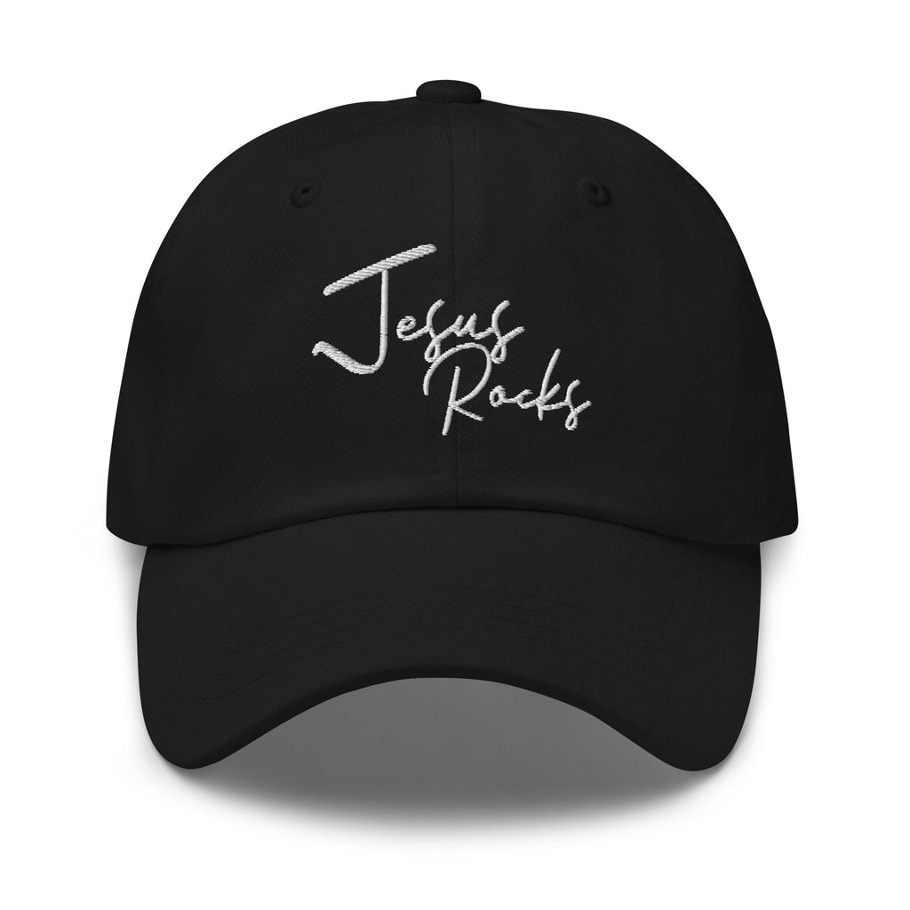 Embroidered Baseball Cap - Adjustable - Jesus Rocks