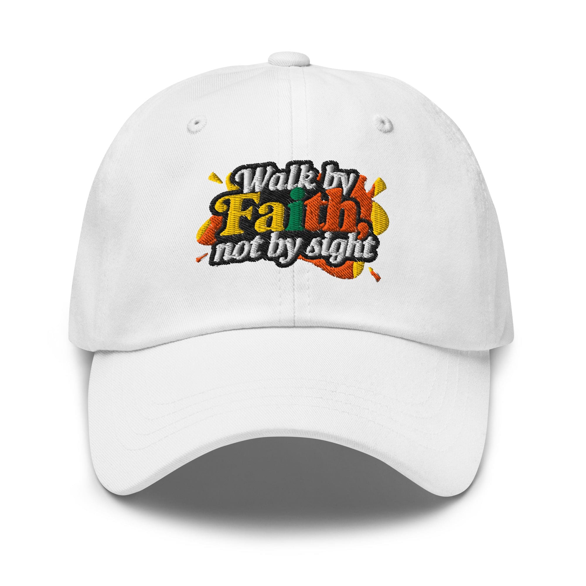 Embroidered Baseball Cap - Adjustable - Walk by Faith not by Sight