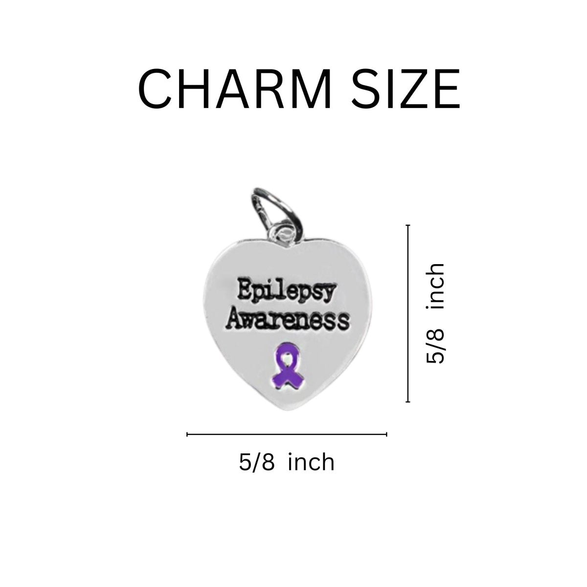 Epilepsy Awareness Heart Leather Cord Bracelets