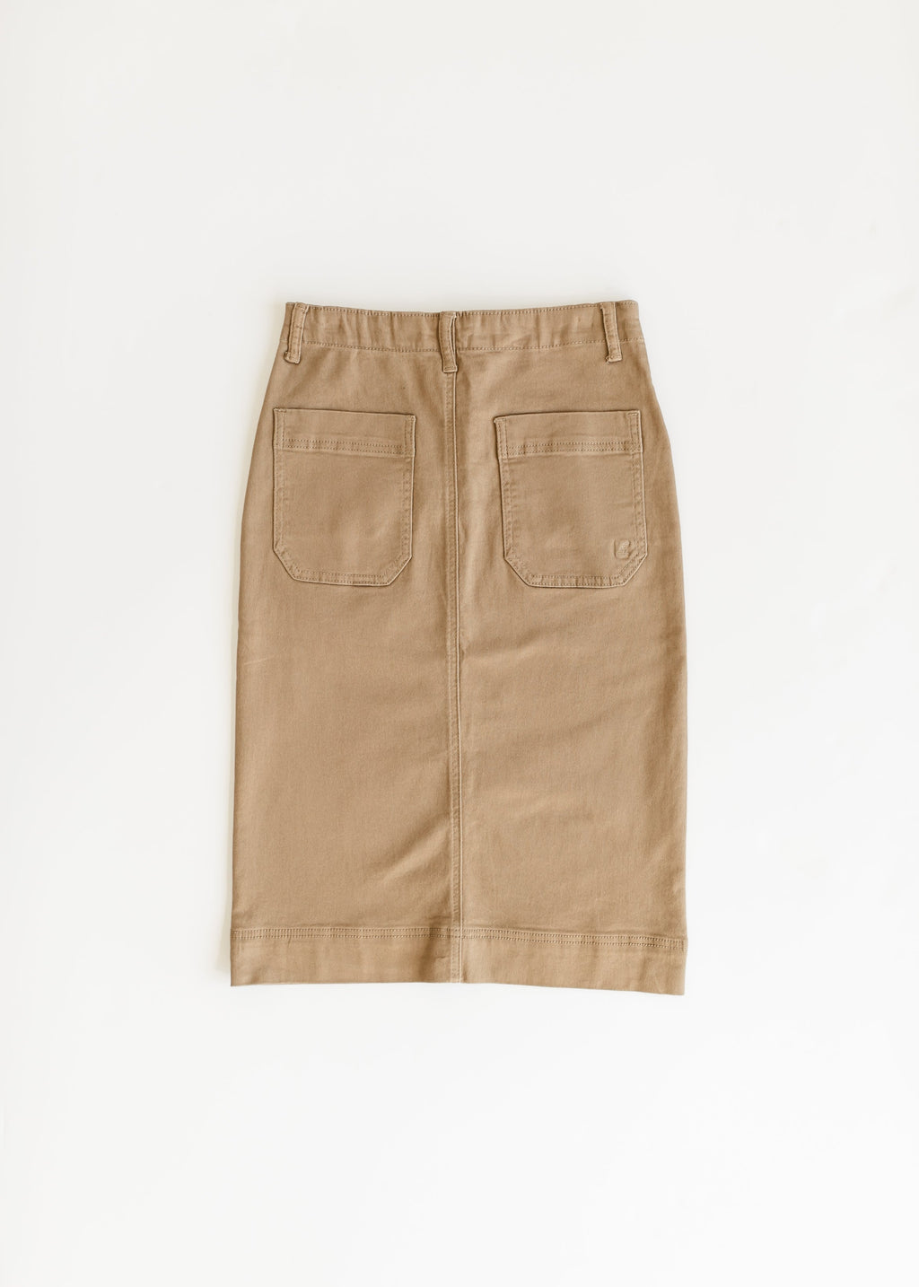 Erica Cotton Twill Midi Skirt
