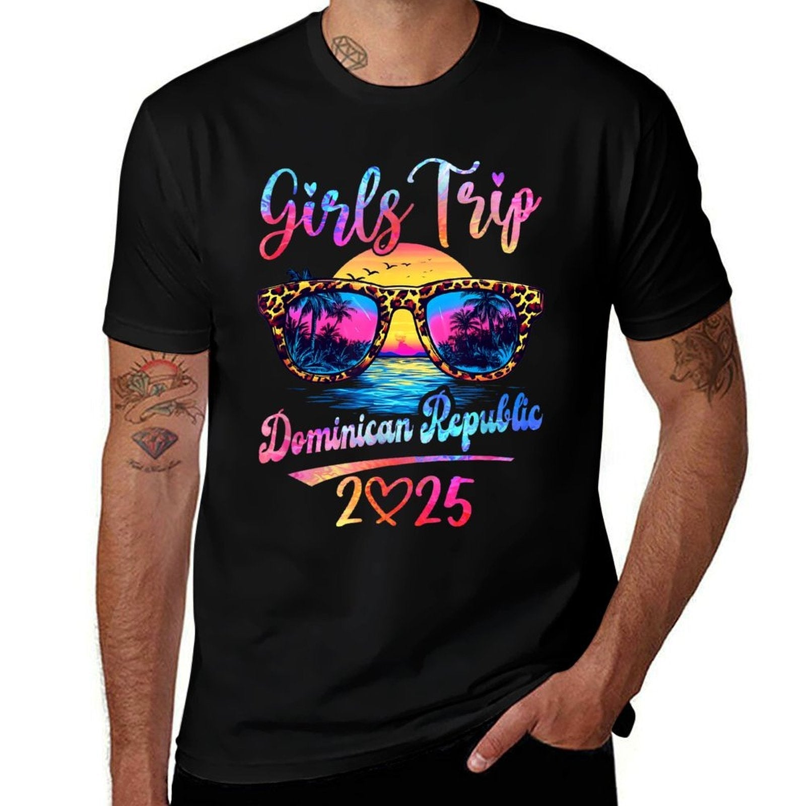 Girls Trip Dominican Republic 2025 Matching Summer Vacation  Versatile T-Shirt