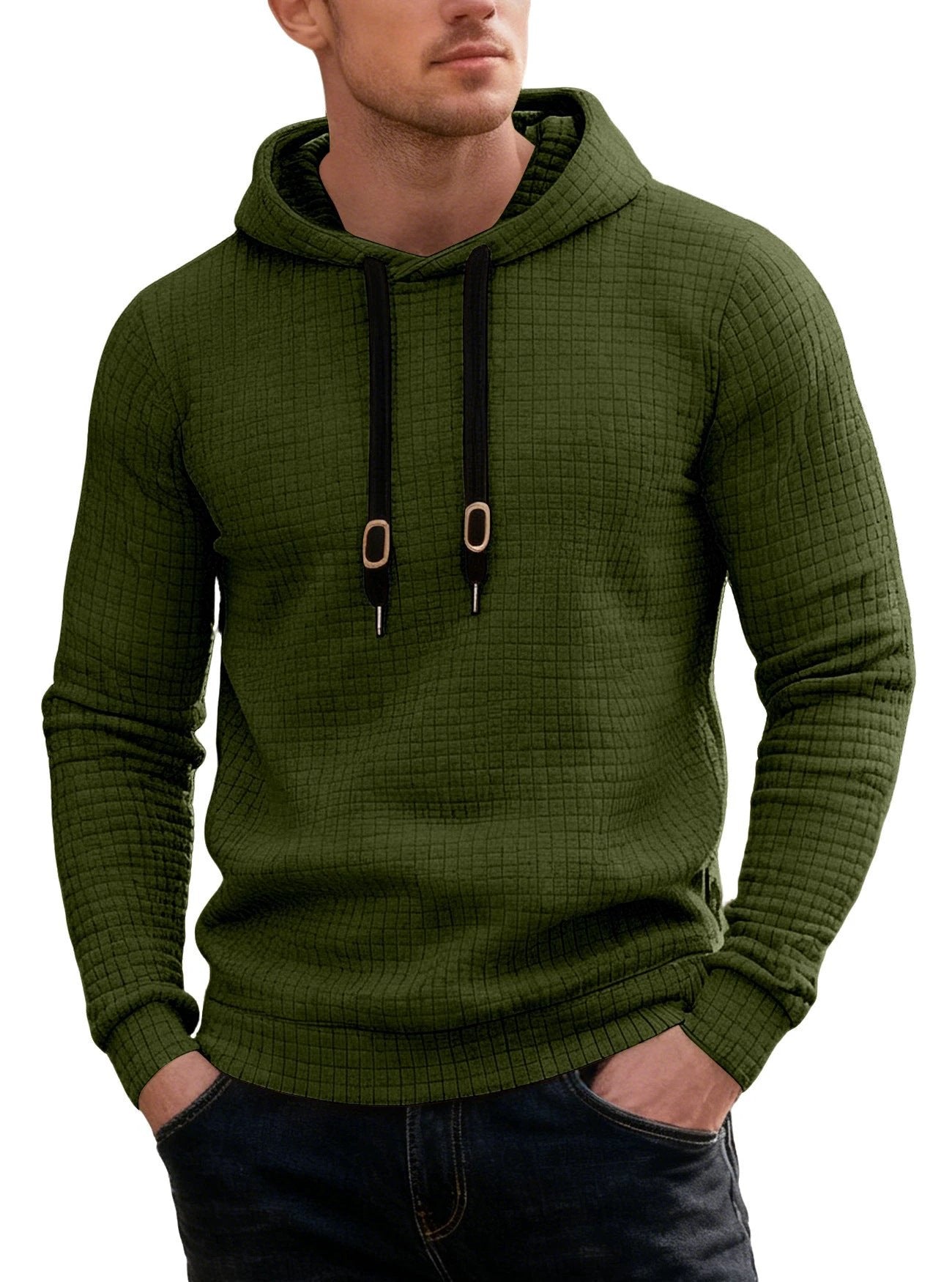 Men's Casual Long-sleeved Hooded Sweatshirt