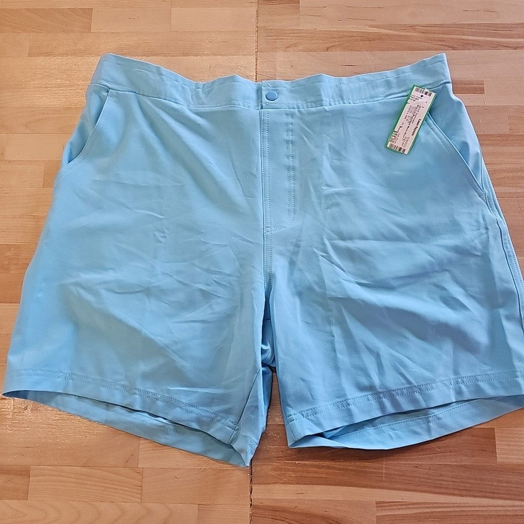 Club Room Size L Blue MENS 7" Inseam Swim Trunks NWT