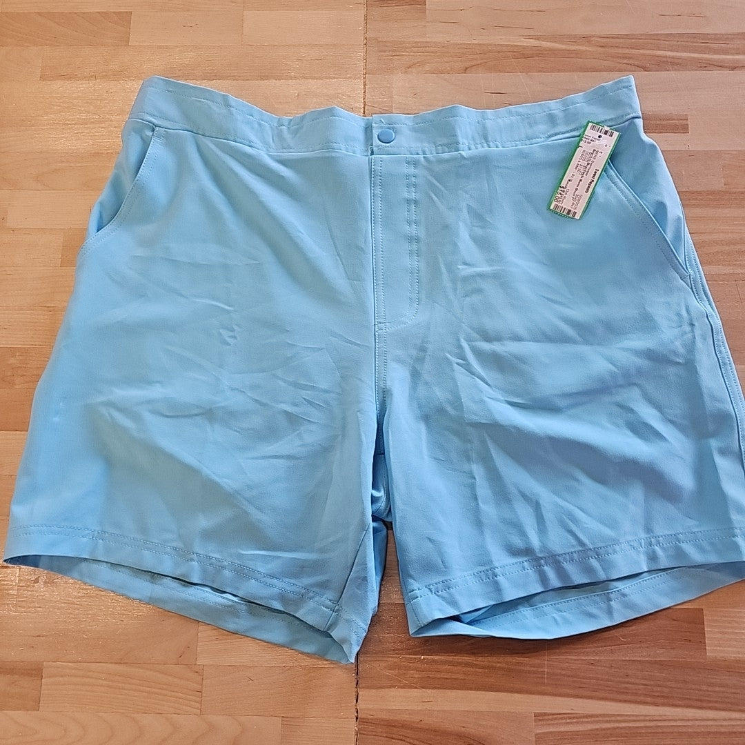 Club Room Size L Blue MENS 7" Inseam Swim Trunks NWT