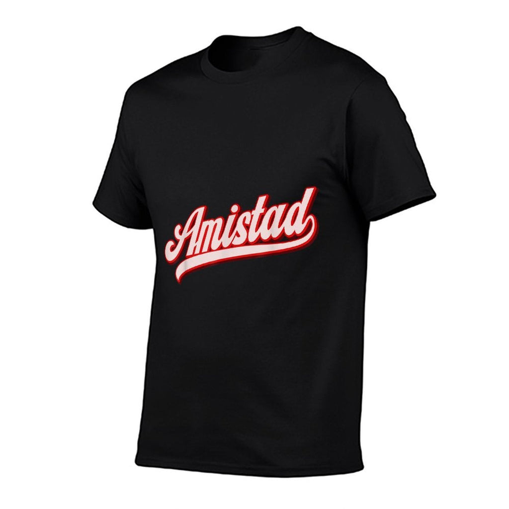 Amistad House Of Friendship Retro RCA System School Red  Wrinkle-resistant T-Shirt