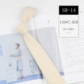 Casual Suede Solid Color 7cm Tie