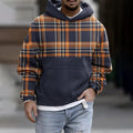 Men's Casual Fashion Trendy Plaid Print Sweatshirt
