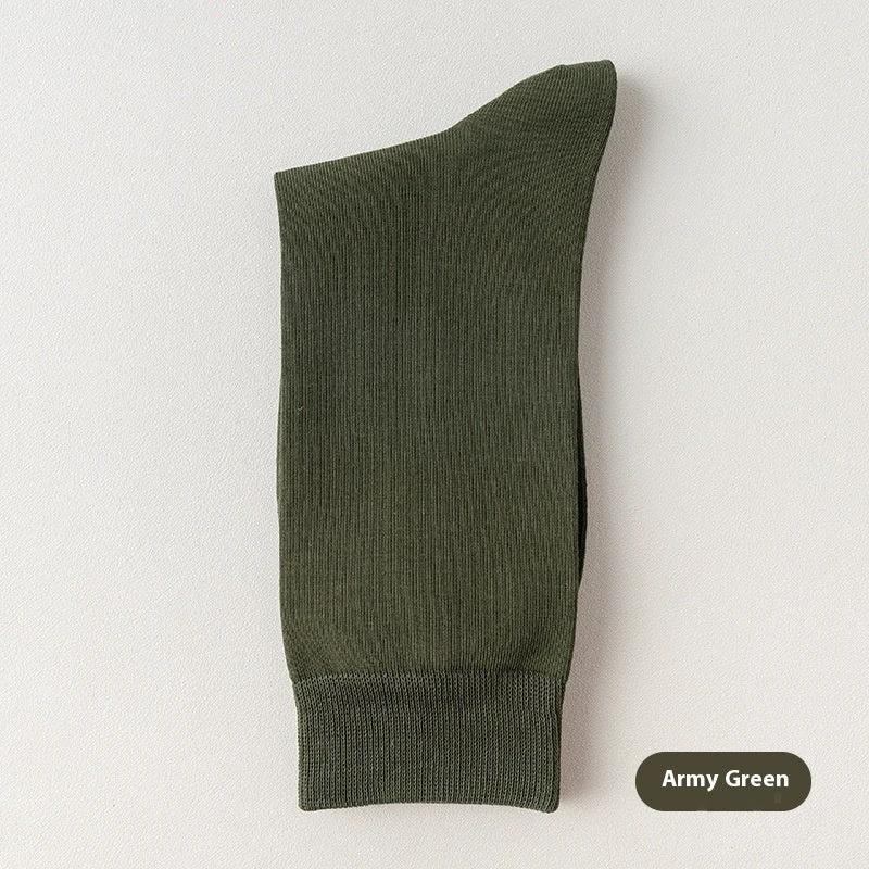 Men's Mid-calf Pure Cotton Business Socks