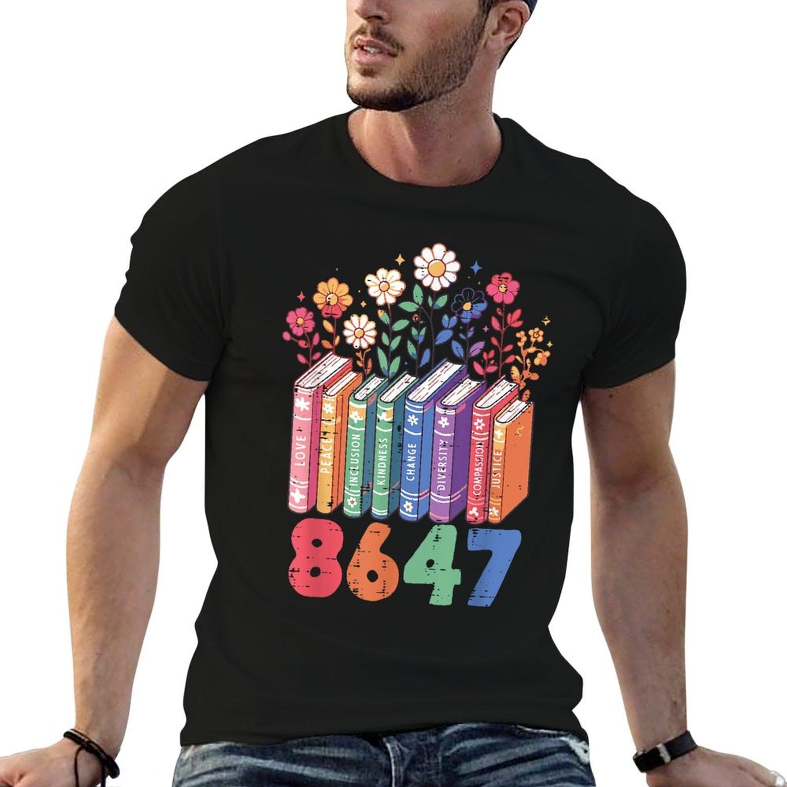 Resist 8647 Books Love Peace Protest Anti Women Girls  Classic T-Shirt