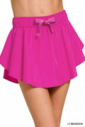 Soft Woven Active Skort in Light Magenta