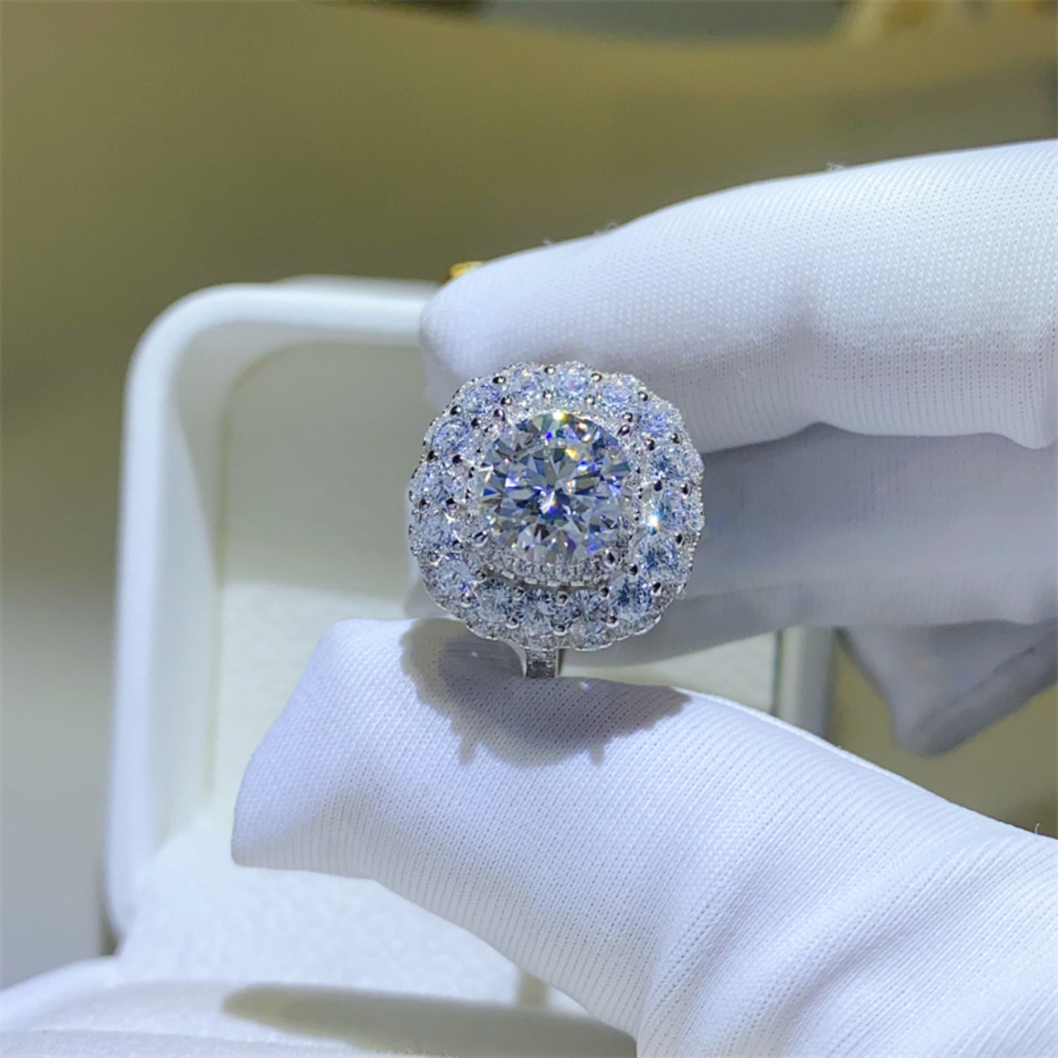 2 Carat Brilliant Round Cut Sparkala™ Pure Sterling Silver Ring