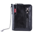 Multiple Card Slots Large Capacity Two-fold Zipper Cash And Card Wallet