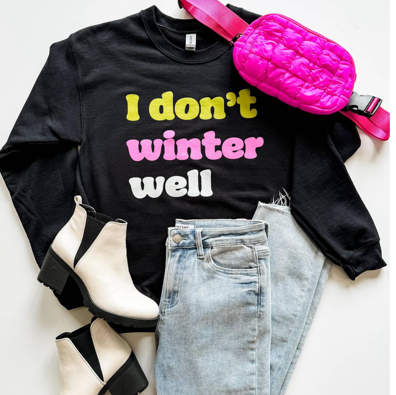 I Don't Winter Well Sweatshirt, Crewneck, Always Cold