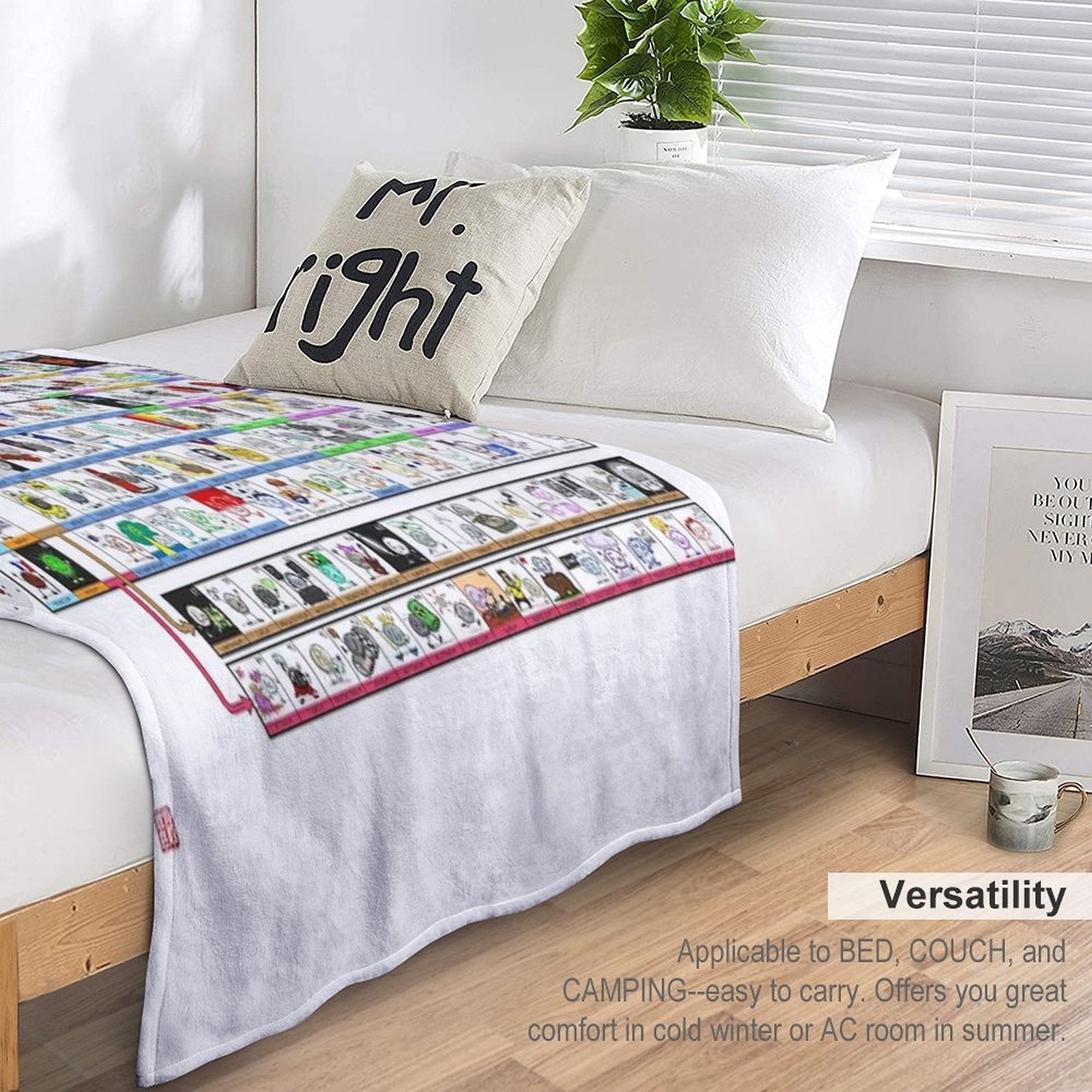 The Illustrated Periodic Table Throw Blanket
