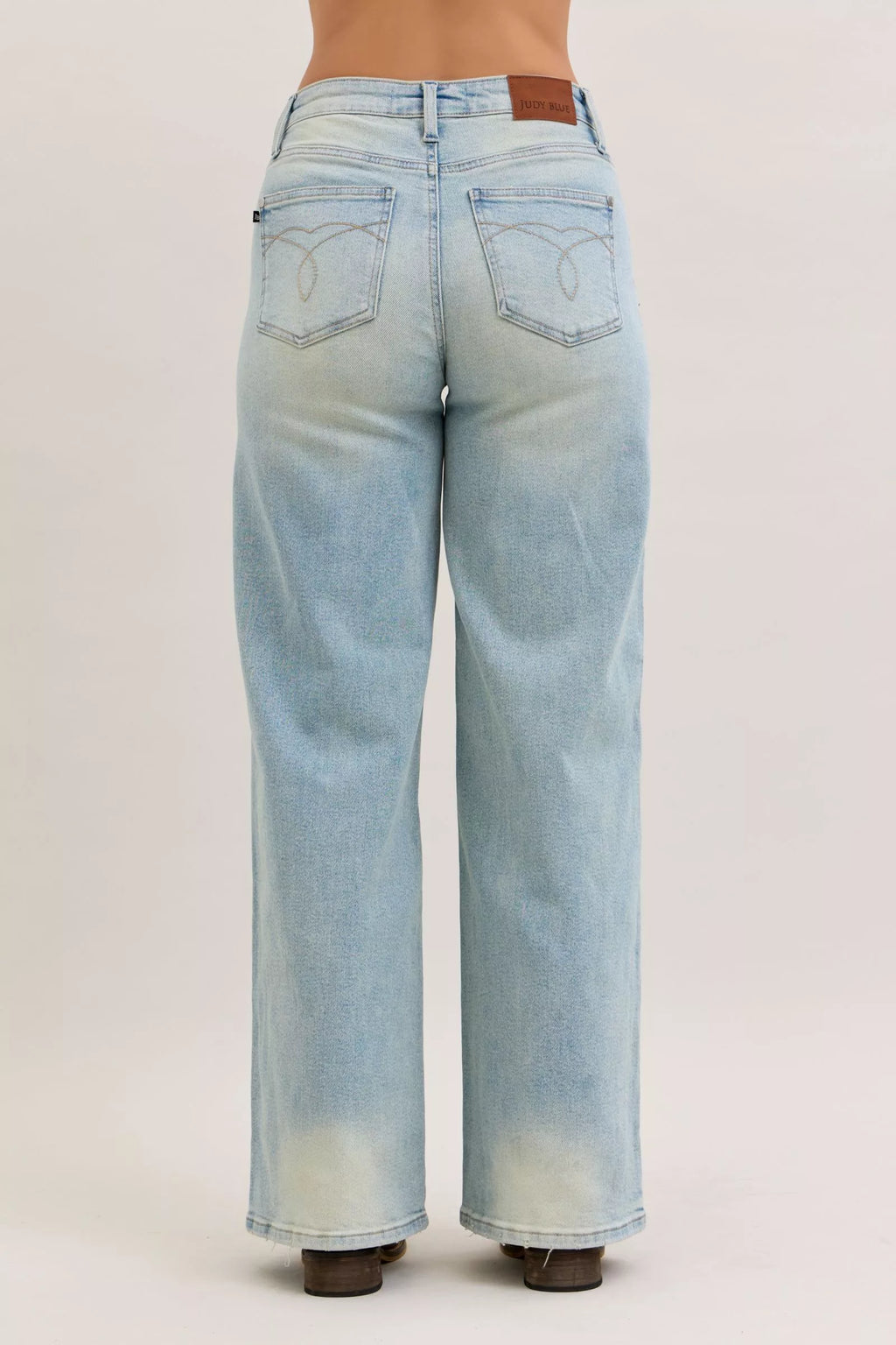 Judy Blue High Waist Jeans For Women With Flattering Column Straight Fit Versatile Everyday Wear