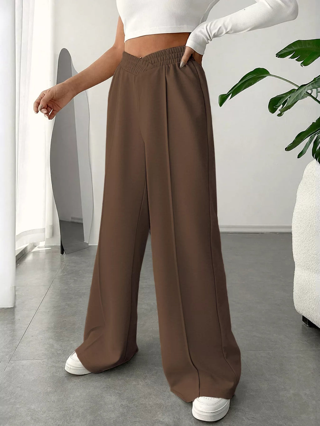 Wide Leg High Waist Pants for All