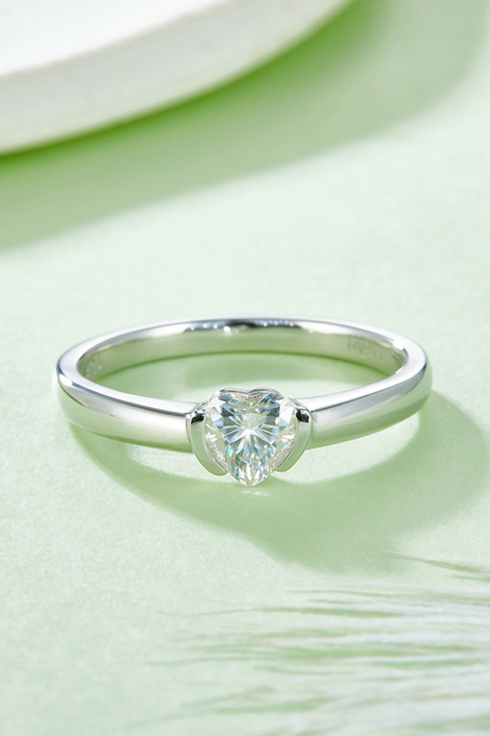 Brilliant Round Cut Sparkala™ Platinum Over Pure Sterling Silver Solitaire Ring