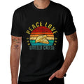 Peace Love Grilled Cheese Funny Retro  Lightweight T-Shirt