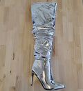INC Silver Boots Sz 7