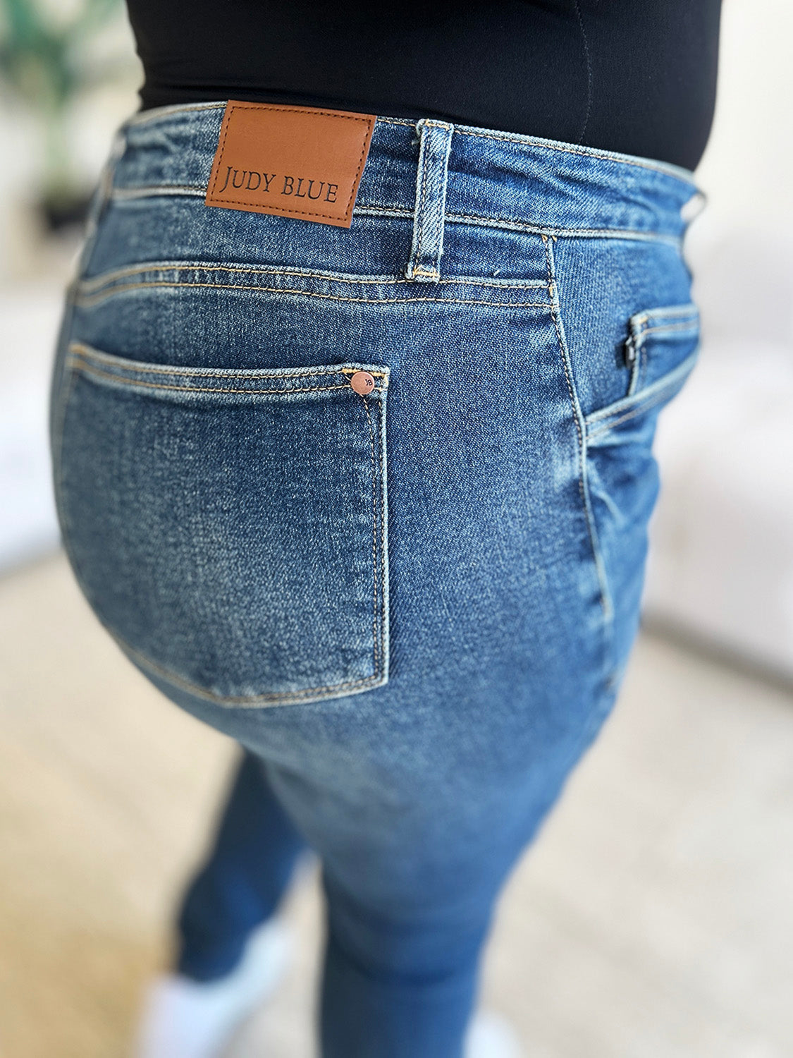 Judy Blue Full Size High Waist Skinny Jeans Size Down For Flattering Curvy Fit Women Everyday