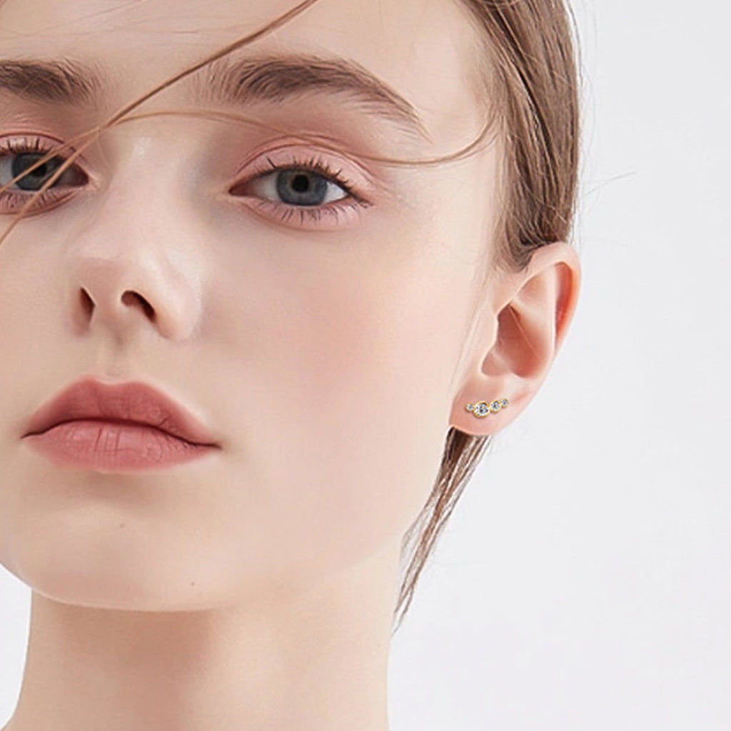 Sparkala™ Pure Sterling Silver Stud Earrings