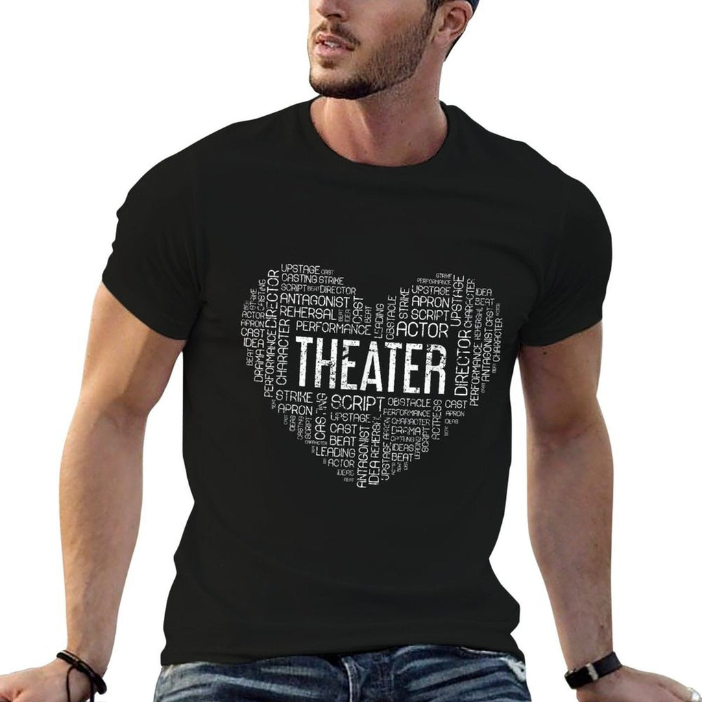 Love Theatre  Rolled Sleeves T-Shirt