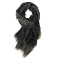 Men's Winter Dual-color Patchwork Plaid Tassel Large Size Scarf