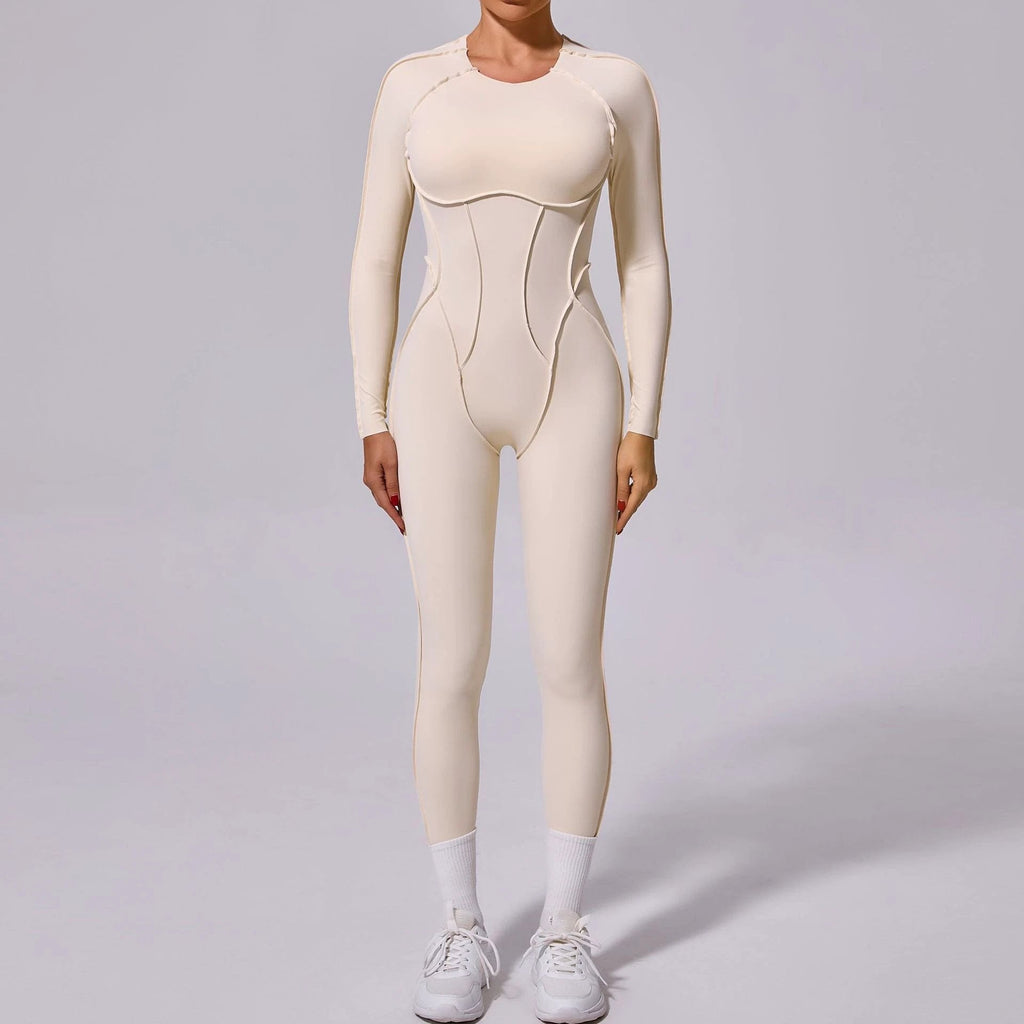 New Winter One-piece Sports Yoga Jumpsuit Backless Tight Jumpsuit