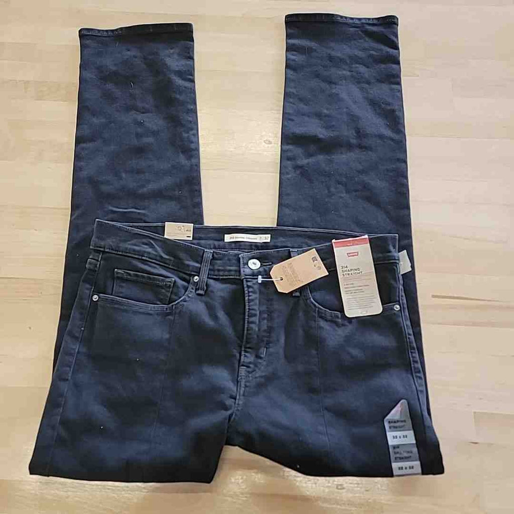 Levi's Size 32x32 Black 314 Shaping Straight Jeans NWT