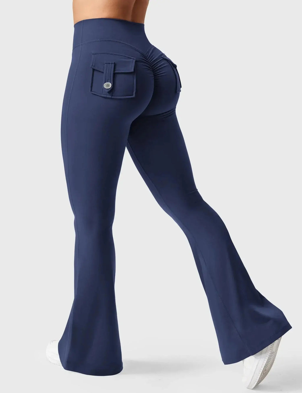 Flare Yoga Pants High Waisted | Flairé™ Flared Leggings with Pockets 30"