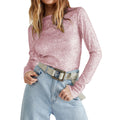 Flashback Pink Sequined Long Sleeve Top