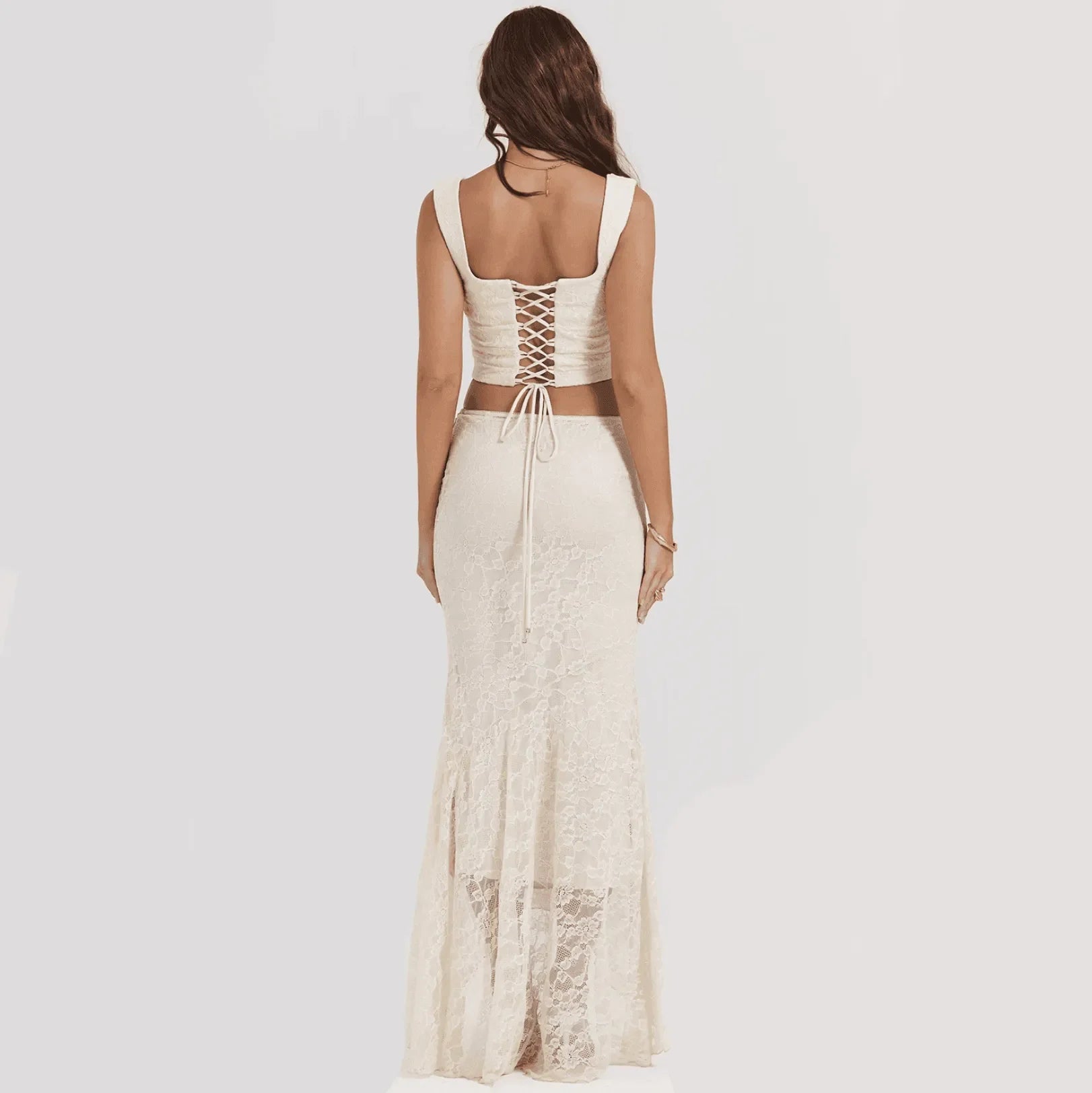 Flashback Vintage Lace Two Piece Set
