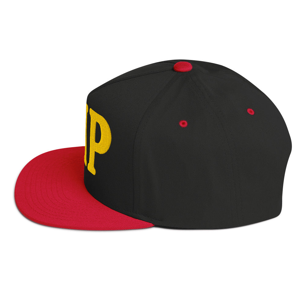 VIP Embroidered Flat Bill Cap