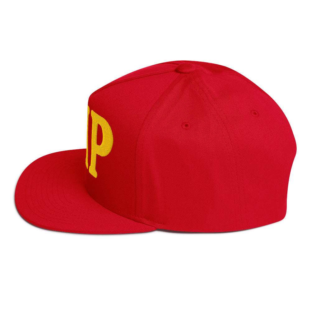 VIP Embroidered Flat Bill Cap