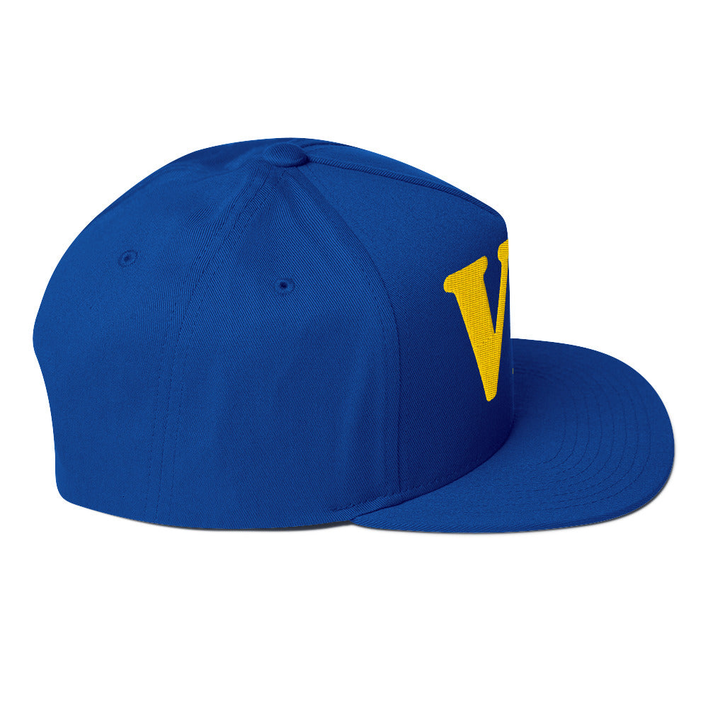 VIP Embroidered Flat Bill Cap
