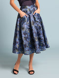 Floral Print Organza Skirt