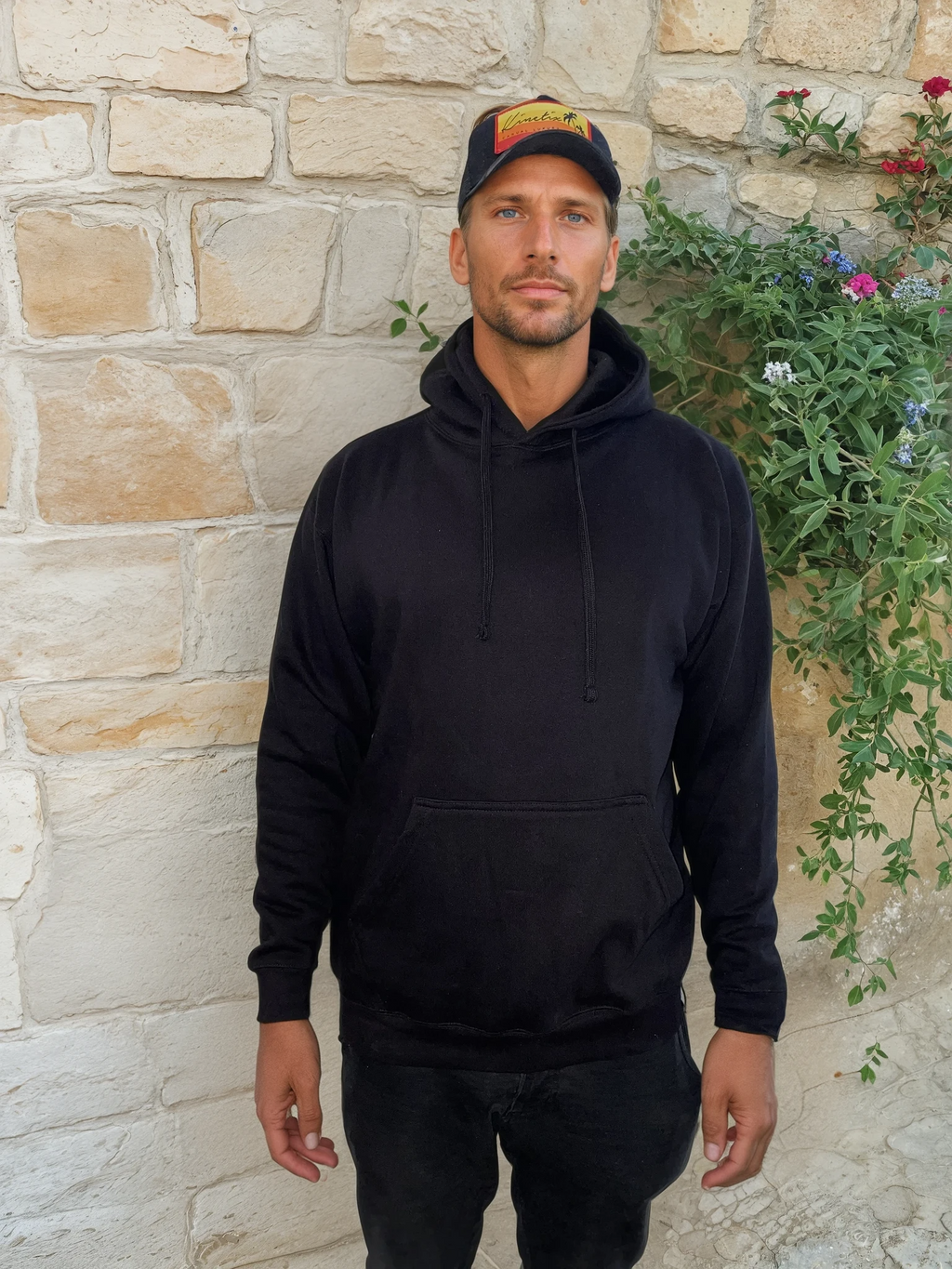 "I'm In Love With Places I've Never And People I've Never Met" Hoodie (Black)