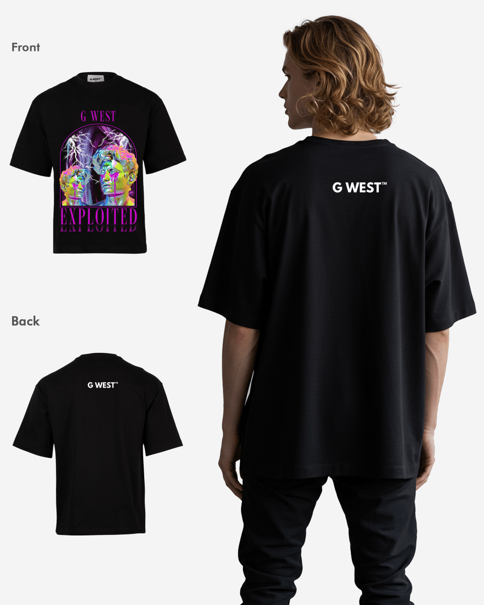 G WEST Exploited Oversized T-Shirt Mens