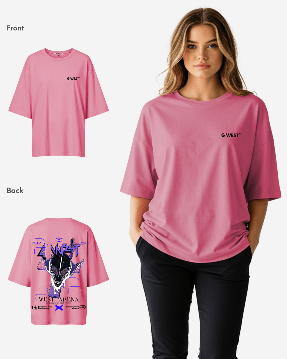 G West Womens Future Journey Lifestyle Oversized Tee