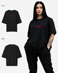 G West Womens Heavyweight Logo Wear Oversized T-Shirt
