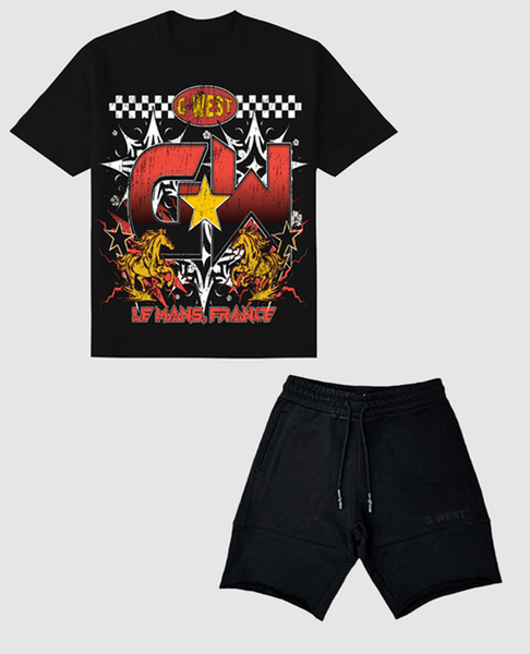 G West Le Mans France Tee & Short Set
